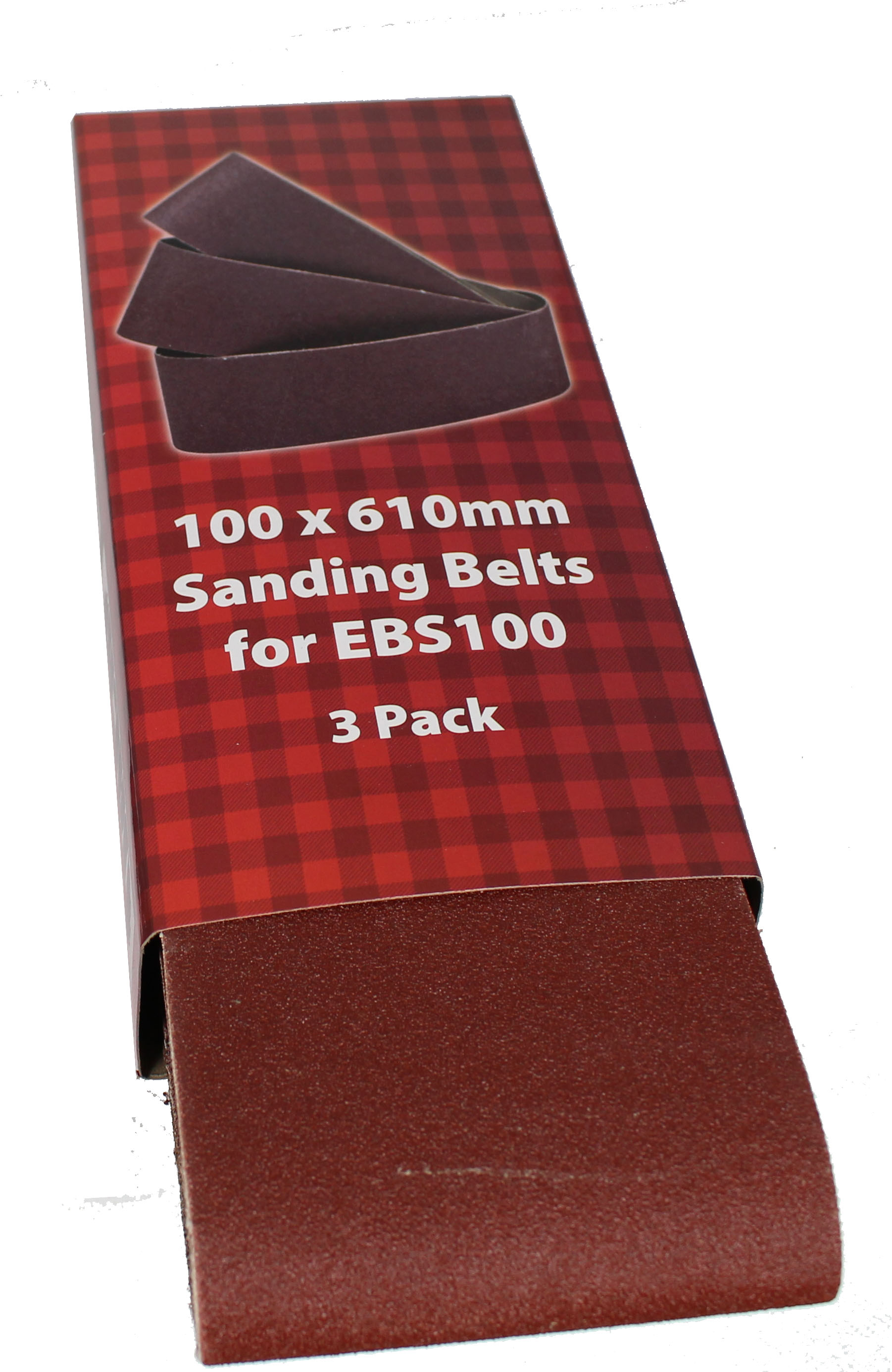 Lumberjack 40 80 120 Grit Sanding Belts Pack Of 3 For EBS100 Belt Sander
