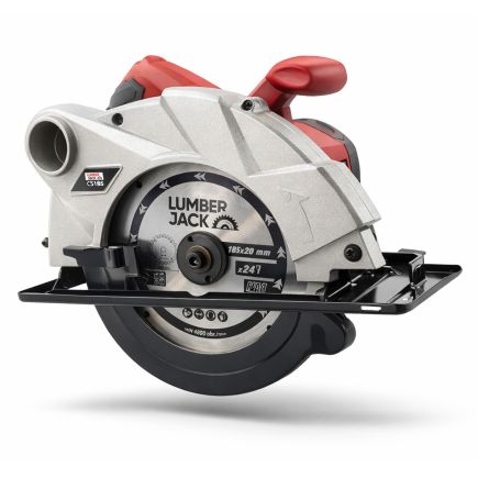 Lumberjack 185mm Circular Saw Multi Purpose 1400W Bevel Angle 240V