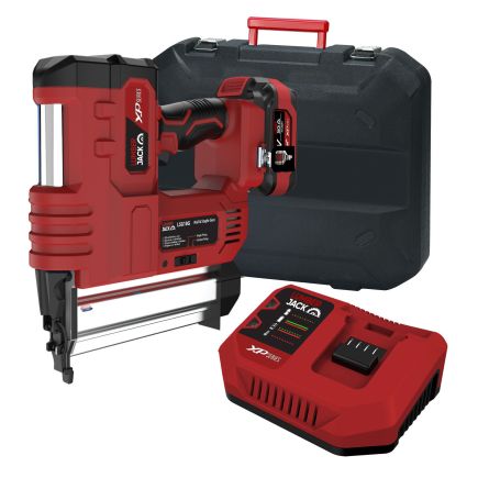 Lumberjack Cordless 20V XPSERIES Nail & Staple Gun Kit Fast Charger and 4Ah Battery with Case