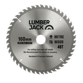Lumberjack 160mm 48T Trade Circular Saw Blade 20mm Bore