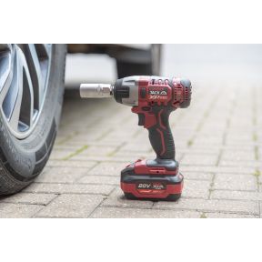 Lumberjack 20V Impact Wrench 1x 4Ah Battery, Fast Charger & Carry Bag