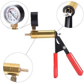 Autojack Brake Bleeding Kit Vacuum Pump Pressure Tester Gauge Set