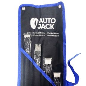 Autojack 4 Piece Cold Chisel Set Heavy Duty In Storage Pouch