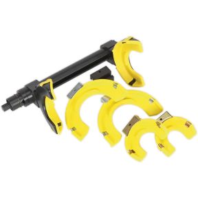 Autojack Strut Spring Compressor Kit, Interchangeable Fork Strut Coil Extractor Remover Tool