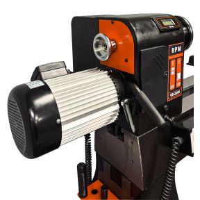 Lumberjack PRO SERIES Digital Variable Speed Wood Lathe, 2200W, DELTA Inverter, High Torque & Precision, 36-Position Indexing, Heavy-Duty Cast Iron Body