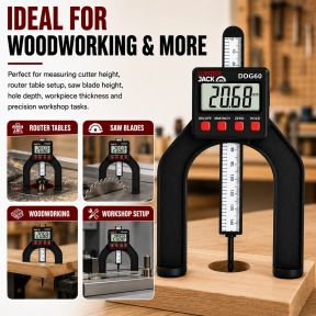 Lumberjack LCD Digital Height Depth Gauge Electronic Caliper Magnetic Ruler Tool 0- 85mm