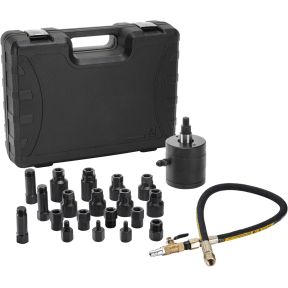 Autojack 21 Piece Pneumatic Injector Puller Air Vibration Removal Tool Kit