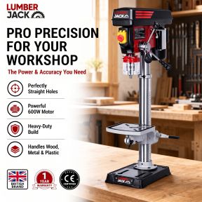 Lumberjack 16mm Bench Top Drill Press 12 Speed Electric Pillar Drills