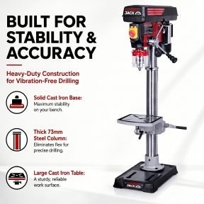 Lumberjack 16mm Bench Top Drill Press 12 Speed Electric Pillar Drills