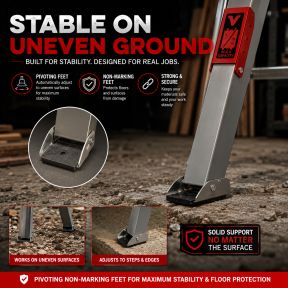 Lumberjack Heavy Duty Steel Saw Horse (Twin Pack)