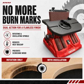 Lumberjack 2-IN-1 Oscillating Belt & Bobbin Spindle Sander 450W