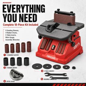 Lumberjack 2-IN-1 Oscillating Belt & Bobbin Spindle Sander 450W