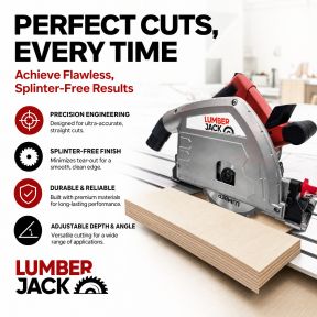 Lumberjack Plunge Saw Track Precision Circular with Guide Rail Kit