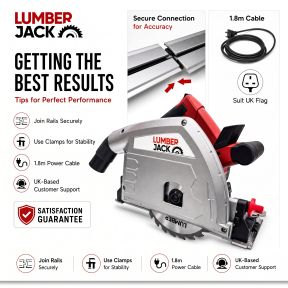 Lumberjack Plunge Saw Track Precision Circular with Guide Rail Kit