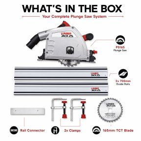 Lumberjack Plunge Saw Track Precision Circular with Guide Rail Kit