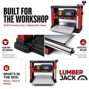 Lumberjack Portable Bench Top Thicknesser 330mm