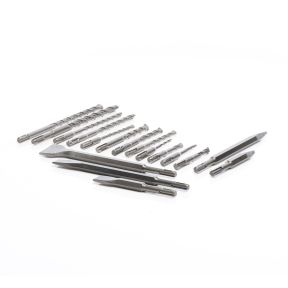 Lumberjack 17 Piece SDS Plus Drill Bit & Chisel Set in Metal Storage Case