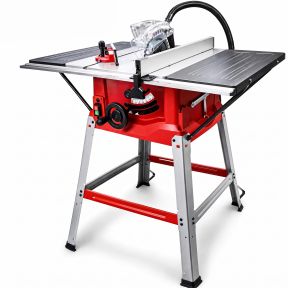 Lumberjack Powerful 1800W Table Saw 254mm with Side Extensions & 10