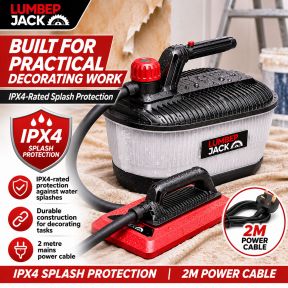 Lumberjack 2000W Wallpaper Stripper, Powerful Steam Wallpaper Remover 230V