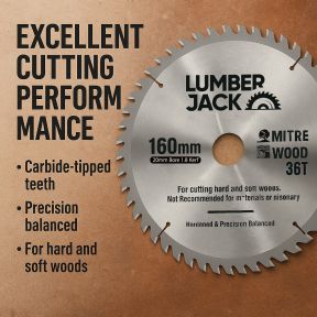 Lumberjack 160mm 36T Trade Circular Saw Blades 20mm Bore