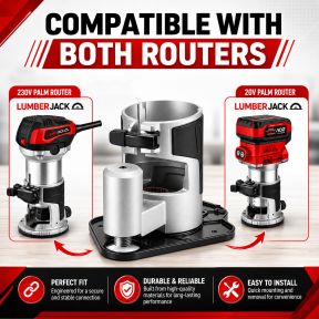 Lumberjack Offset Router Base for 1/4 Inch Trim Router