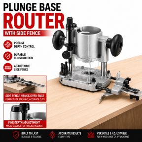 Lumberjack Plunge Router Base Attachment 145mm x 110mm