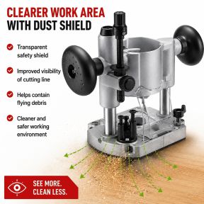 Lumberjack Plunge Router Base Attachment 145mm x 110mm