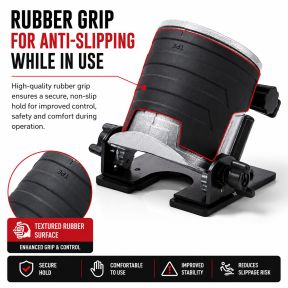 Lumberjack Tilting Router Base Attachment for Compact 1/4 Inch Trim Palm Routers