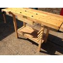 Lumberjack Heavy Duty Solid Wooden Woodworking Work Bench Drawer 2 Vice